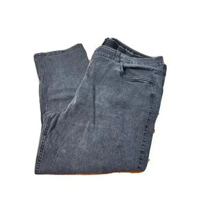 Rafaella Slimming Black (Faded) Denim Jeans Plus Size 24W, Inseam 24.5"